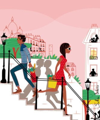 montmartre illustration paris