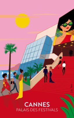 Design et illustration du carnet du Palais des Festivals à Cannes