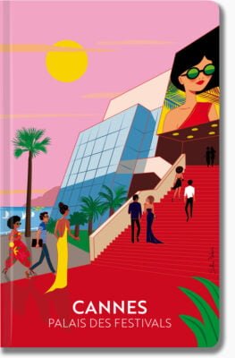 Design and illustration of a notebook for the Palais des Festivals, Cannes