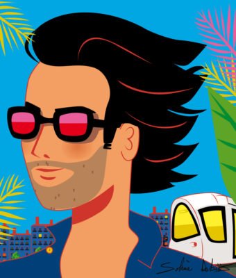 Design and illustration of a mural art for Primatvera in Lyon, France