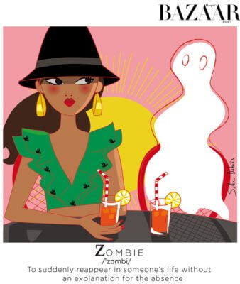 illustration for Harper's Bazaar magazine India : Modern love : zombie