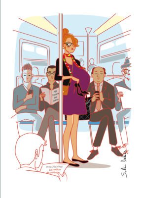 Illustration for the book "How to become a parisien in one hour"