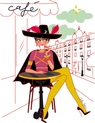 illustration pour le magazine Avantages : horoscope