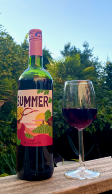 Design of a summer label for Roc de Calon